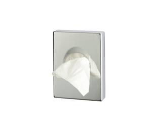 Dispenser ABS per sacchetti igienici 9,8x2,5x13,8 cm argento cromato - 12781