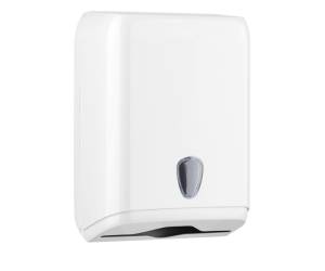 Dispenser asciugamani piegati 28x13,7x37,5 cm plastica bianco - 12901