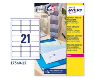 Etichette adesive L7560 in poliestere laser permanenti 63,5 x 38,1 mm - 12629