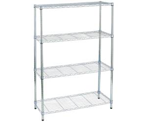 Libreria Archimede Light 4 ripiani acciaio cromato 36 x 90 x 137 cm - 12122