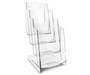 Portadepliant modulare 4 tasche 1,3 di A4,11,5 x 26,5 x 18,4 cm - 13402