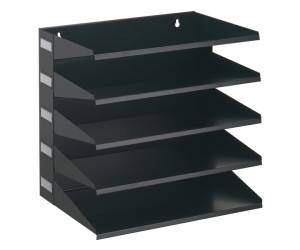 Portadocumenti Sorter Rack 33 x 36 x 25 cm 5 scomparti nero - 12460