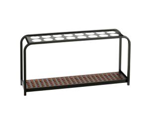 Portaombrelli Multi 16 posti 100,2 x 26 x 52,5 cm nero acciaio - 11540