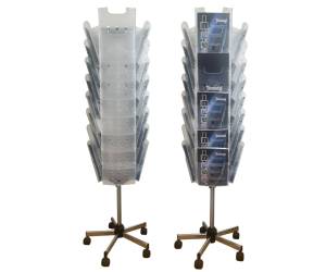 Portariviste girevole da terra Carousel Stacker 24 vaschette A4 - 12309