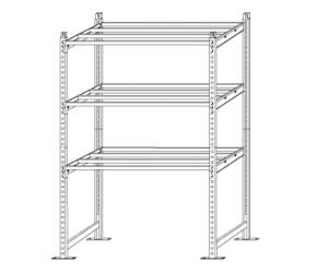 Scaffale Rang Eco180 modulo base 5 ripiani portata ripiano 180 kg acciaio - 12153