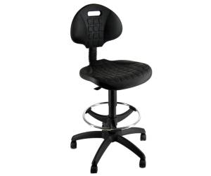 Sedia Tecnigrafo Esos E2 con poggiapiedi e ruote nero - 11573