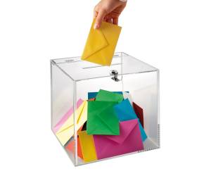 Teca con serratura Mr Acrylic 25 x 25 x 25 cm trasparente - 12070