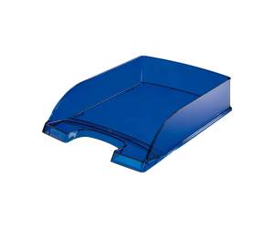 Vaschetta portacorrispondenza Plus Standard 25 - 5 x 7 x 36 cm blu trasparente - 11640