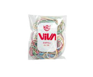 Elastici - gomma - misure e colori assortiti - busta da 100 gr - Viva - A100 - 8014035004690 - DMwebShop