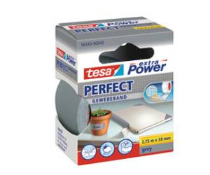 Nastro adesivo telato XP Perfect - 38 mm x 2,7 mt - grigio - Tesa - 56343-00040-04 - 4042448044273 - DMwebShop