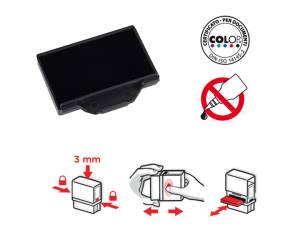 Tampone di ricambio E/40 - nero - conf. 5 pezzi - Colop - E/40.N - 38081A - DMwebShop