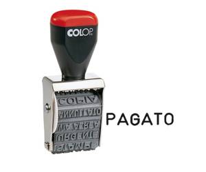 Timbro 04000/W Polinomio - 12 diciture 4 mm - Colop - 04000WBLS - 9004362302490 - DMwebShop