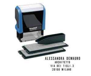 Timbro Printy Typo 4.0 autocomponibile - 47 x 18 mm - 4 righe - Trodat - 43145. - 9008056431459 - DMwebShop