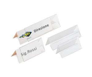 Portanome da tavolo Prisma - 30 x 5 cm - conf. 5 pezzi - Sei Rota - 318070 - 8004972001296 - DMwebShop