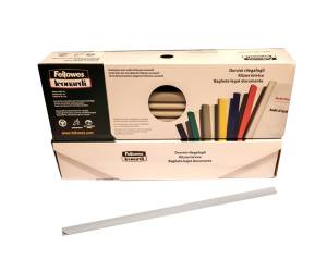 Dorsetti tondi per rilegatura - 3 mm - grigio - scatola 50 pezzi - Fellowes - D103GR - 8015687018400 - DMwebShop