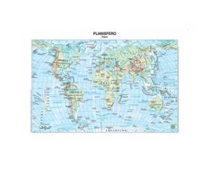 Carta geografica Mondo - scolastica - plastificata - 297 x 420 mm - conf. 20 pezzi - Belletti - BS02P - 9788881462919 - DMwebShop