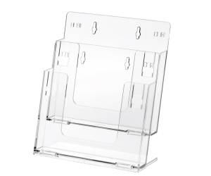 Portadepliant componibile - da banco e parete - 2 tasche A4 - conf. 2 pezzi - Lebez - 5027 - 8007509050279 - DMwebShop