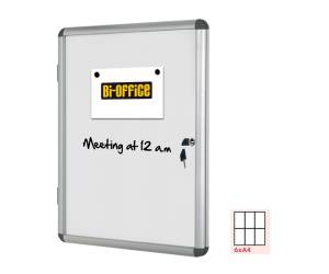 Bacheca per interni - fondo bianco magnetico - 6 fogli - A4 - orizzontale - Bi-office - VT620109150 - 5603750529156 - DMwebShop