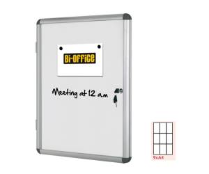 Bacheca per interni fondo bianco magnetico 9 fogli A4 verticale - VT630109150 - 5603750521099 - DMwebShop