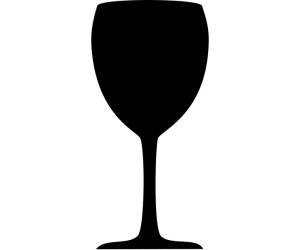 Lavagna da parete Silhouette - 50 x 23 cm - forma bicchiere - nero - Securit - FB-GLAS - 8718226493880 - DMwebShop