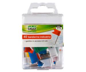 Spilli a bandierina - colori assortiti - scatola 40 pezzi - Lebez - 270 - 8007509059340 - DMwebShop