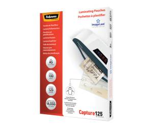 Pouches Capture125 - A5 - 154 x 216 mm - 2 x 125 micron - scatola 100 pezzi - Fellowes - 5307302 - 77511530739 - DMwebShop