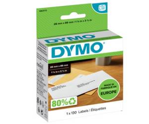 Rotolo 130 etichette LW - 28 x 89 mm - carta - indirizzi standard - bianco - Dymo - 1983173 - 3501179831732 - DMwebShop