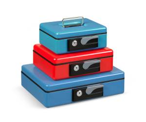 Cassetta portavalori Deluxe - 23x18,5x8 cm - blu - Iternet - 3414BL - 8028422334147 - DMwebShop