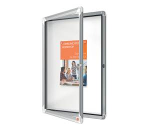 Bacheca per interni fondo magnetico bianco 4 fogli A4 verticale - 16424