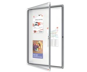 Bacheca per interni fondo magnetico bianco 9 fogli A4 verticale - 16475