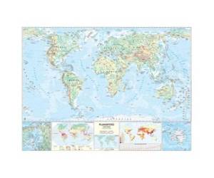 Carta geografica Mondo scolastica murale - 13611