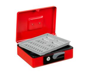 Cassetta portavalori Deluxe 23x18,5x8 cm rosso - 18003