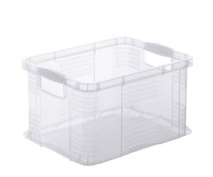 Contenitore portaoggetti 39 x 29 x 21,5 cm A4,17,5 lt PPL trasparente - 19152