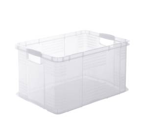 Contenitore portaoggetti 59x39x31 cm A3,55 lt PPL trasparente - 19153