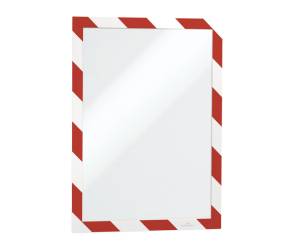 Cornice Duraframe Security adesiva pannello magnetico A4,21 x 29,7 cm rosso bianco - 13667