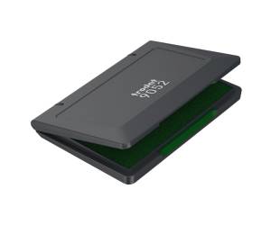 Cuscinetto 9052 per timbri in gomma 7 x 11 cm verde - 15632