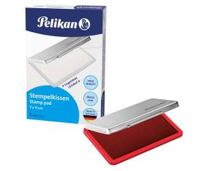 Cuscinetto per timbri 7 x 11 cm rosso - 14672