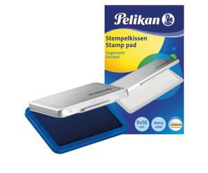 Cuscinetto per timbri 9 x 16 cm blu - 14667