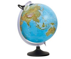 Globo geografico a rilievo illuminato Uranio diametro 30 cm - 13608