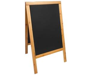 Lavagna Sandwich cavalletto Teak 69 x 125 cm - 13471
