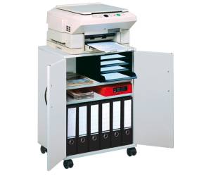 Mobiletto Multifunzione 74,53 con ante alte e ruote 4 ripiani grigio - 17576