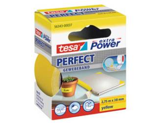 Nastro adesivo telato XP Perfect 38 mm x 2,7 mt tela plastificata giallo - 5604