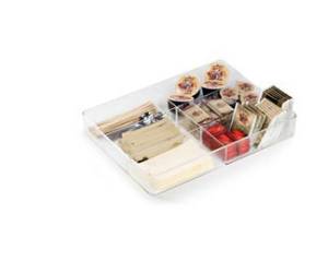 Organizer da cassetto Coffee Point 4,8x24,2x32,9 cm acrilico trasparente - 14671
