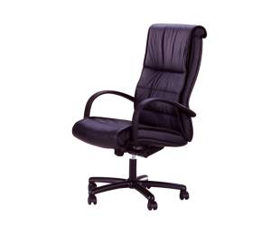 Poltrona direzionale Gemini GMPY pelle con braccioli inclusi nero - 17395