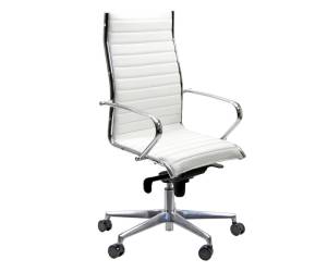 Poltrona direzionale Pollux new PNP con braccioli inclusi bianco - 17411