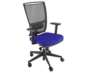 Poltrona semidirezionale Zoe ZOEA con braccioli regolabili blu nero - 17402