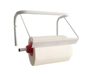 Porta bobina asciugatutto da muro metallo bianco - 17279