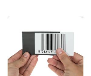 Portaetichette magnetico 30 x 100 mm grigio - 15668