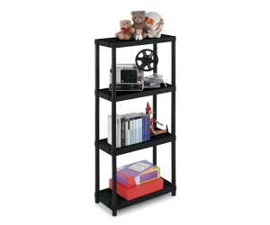 Scaffale 3060,4,4 ripiani 60 x 30 x 132 cm PPL nero - 19091