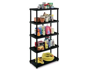 Scaffale 4080,5,5 ripiani 80 x 40 x 173,4 cm PPL nero - 19092